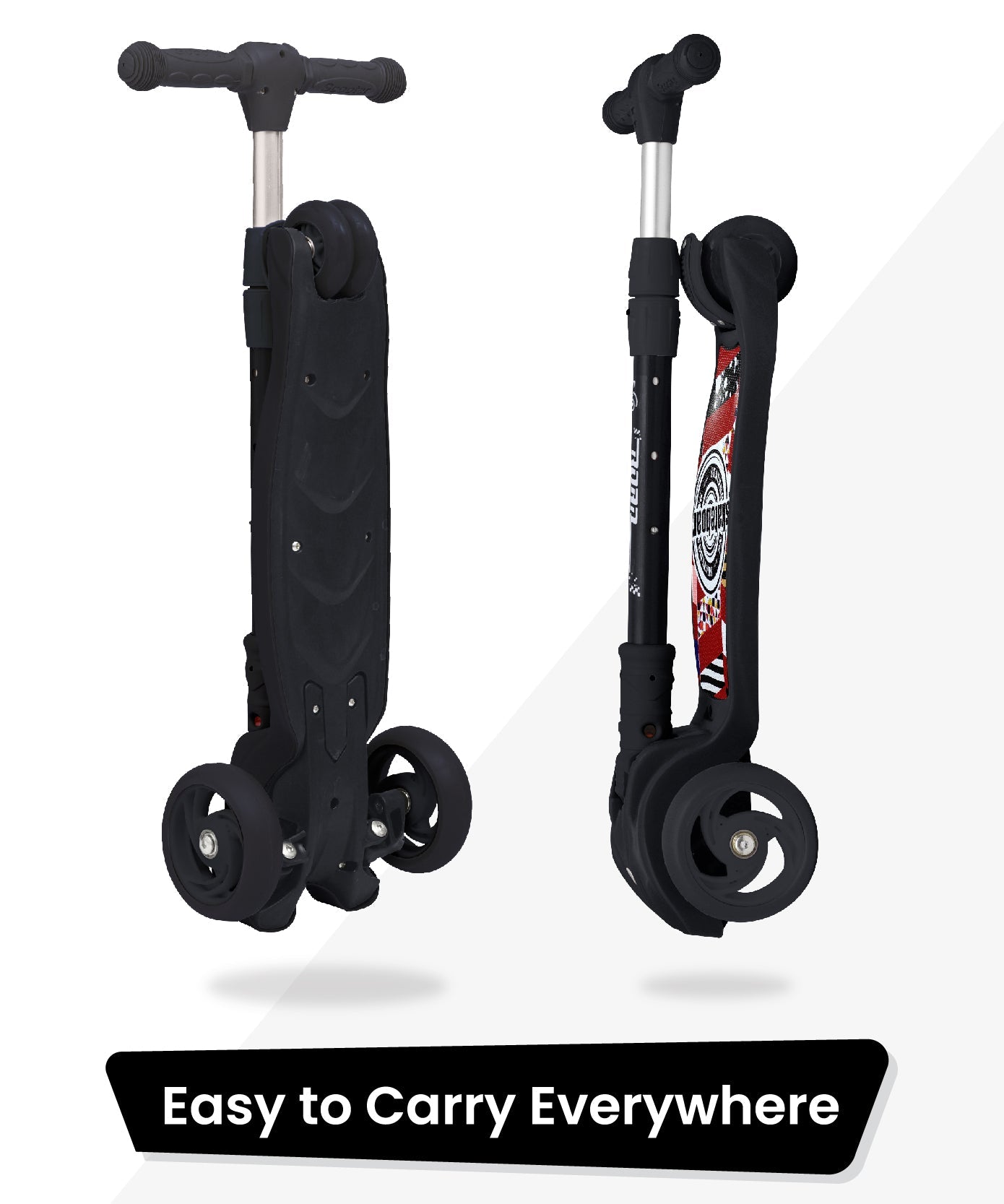 R for Rabbit Road Runner Scooter - Black - SRRRBK1