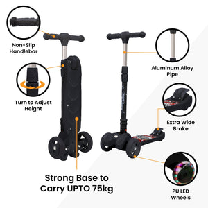 R for Rabbit Road Runner Scooter - Black - SRRRBK1