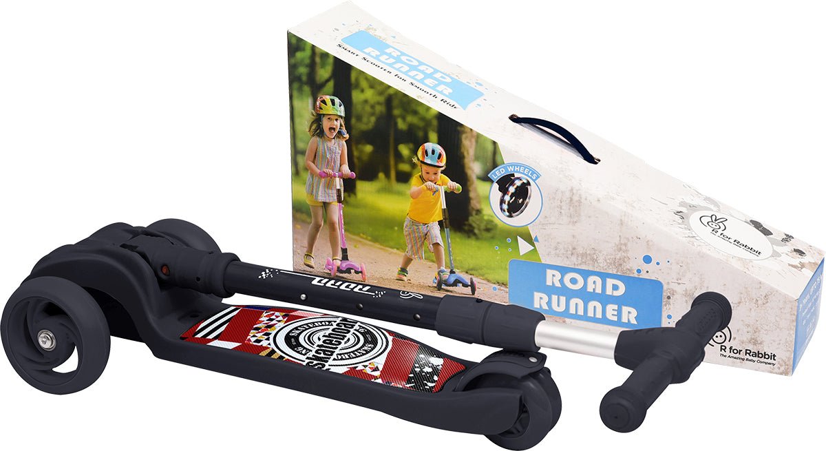 R for Rabbit Road Runner Scooter - Black - SRRRBK1