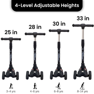 R for Rabbit Road Runner Scooter - Black - SRRRBK1