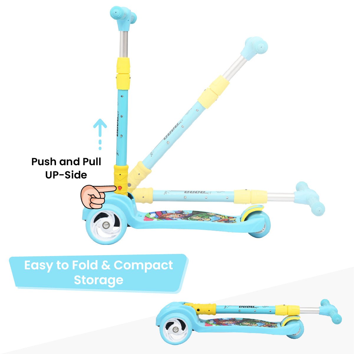R for Rabbit Road Runner Scooter - Blue - SRRRB01