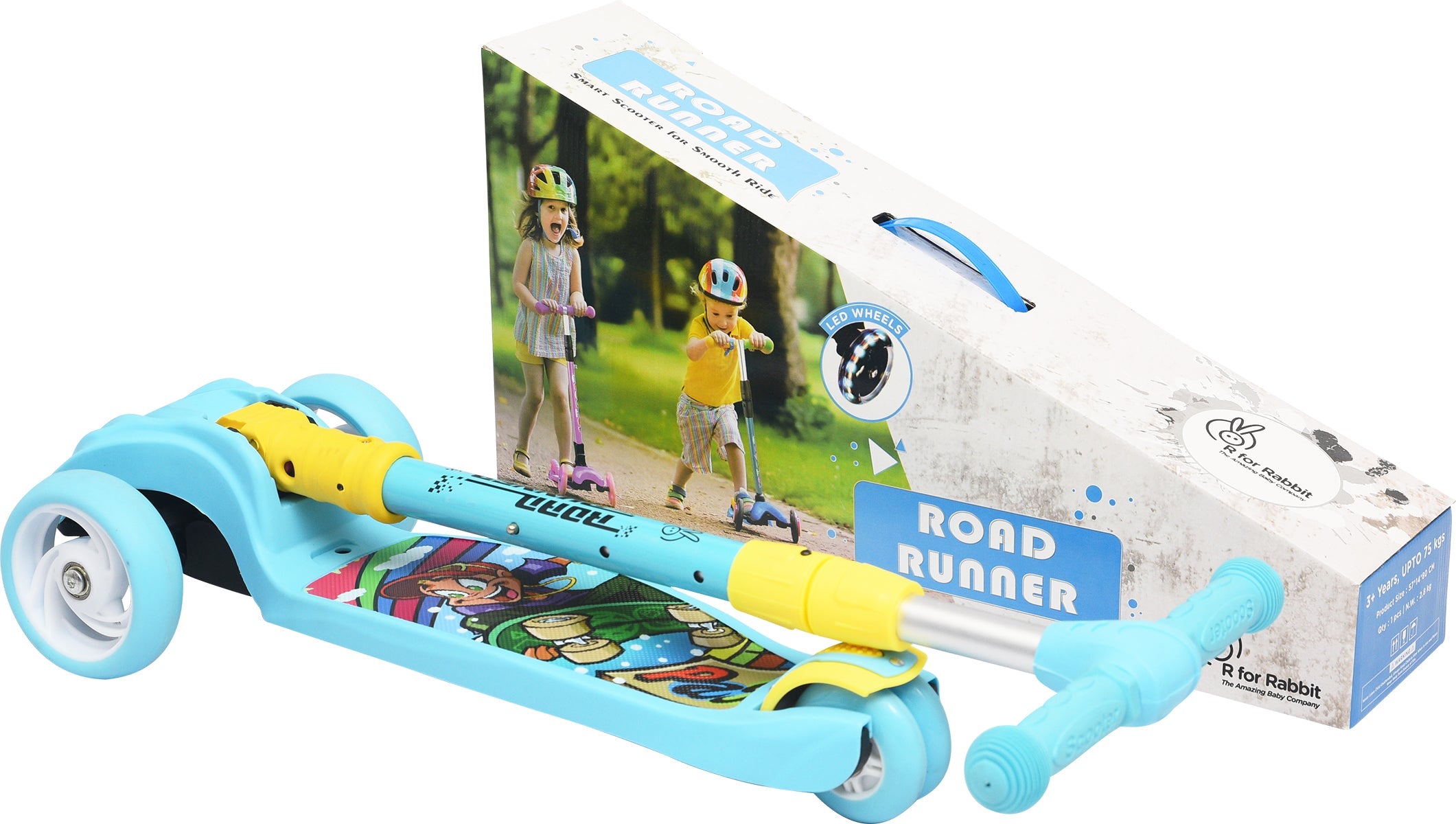 R for Rabbit Road Runner Scooter - Blue - SRRRB01