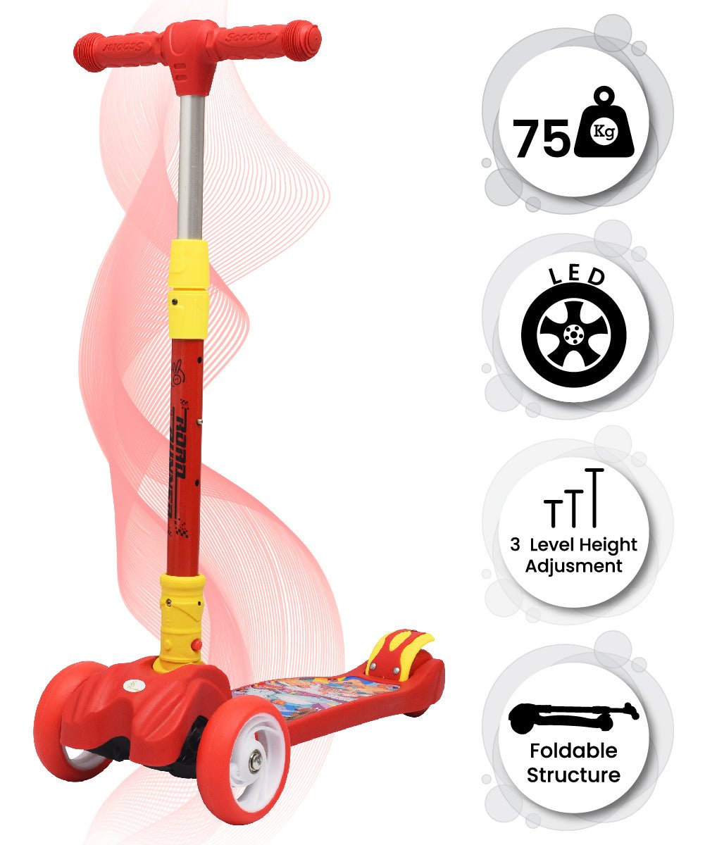 R for Rabbit Road Runner Scooter- Red | Available On The Mom Store