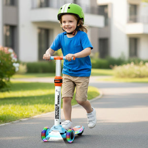 R for Rabbit Road Runner Stellar Scooter Blue Orange Ride ons and Toys - Scooter