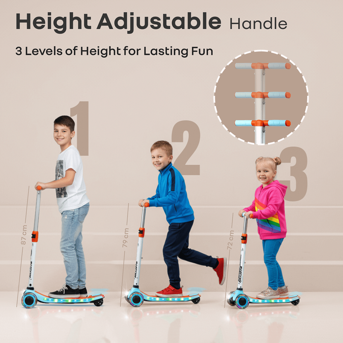 R for Rabbit Road Runner Stellar Scooter Blue Orange Ride ons and Toys - Scooter