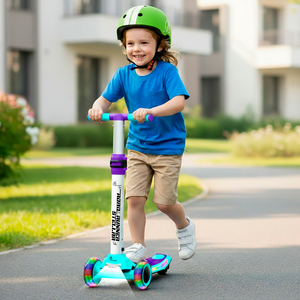 R for Rabbit Road Runner Stellar Scooter Green Purple Ride ons and Toys - Scooter