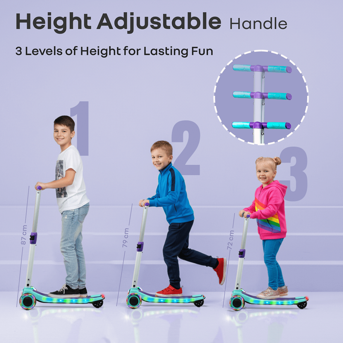 R for Rabbit Road Runner Stellar Scooter Green Purple Ride ons and Toys - Scooter