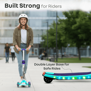 R for Rabbit Road Runner Stellar Scooter Green Purple Ride ons and Toys - Scooter