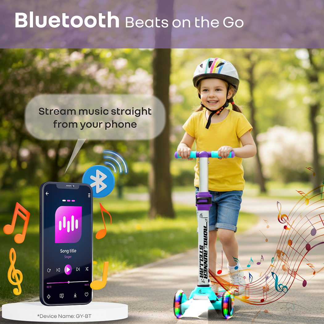 R for Rabbit Road Runner Stellar Scooter Green Purple Ride ons and Toys - Scooter