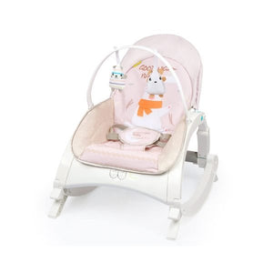 R for Rabbit Rock N Play Rocker- Cream Grey - RCRPCG2