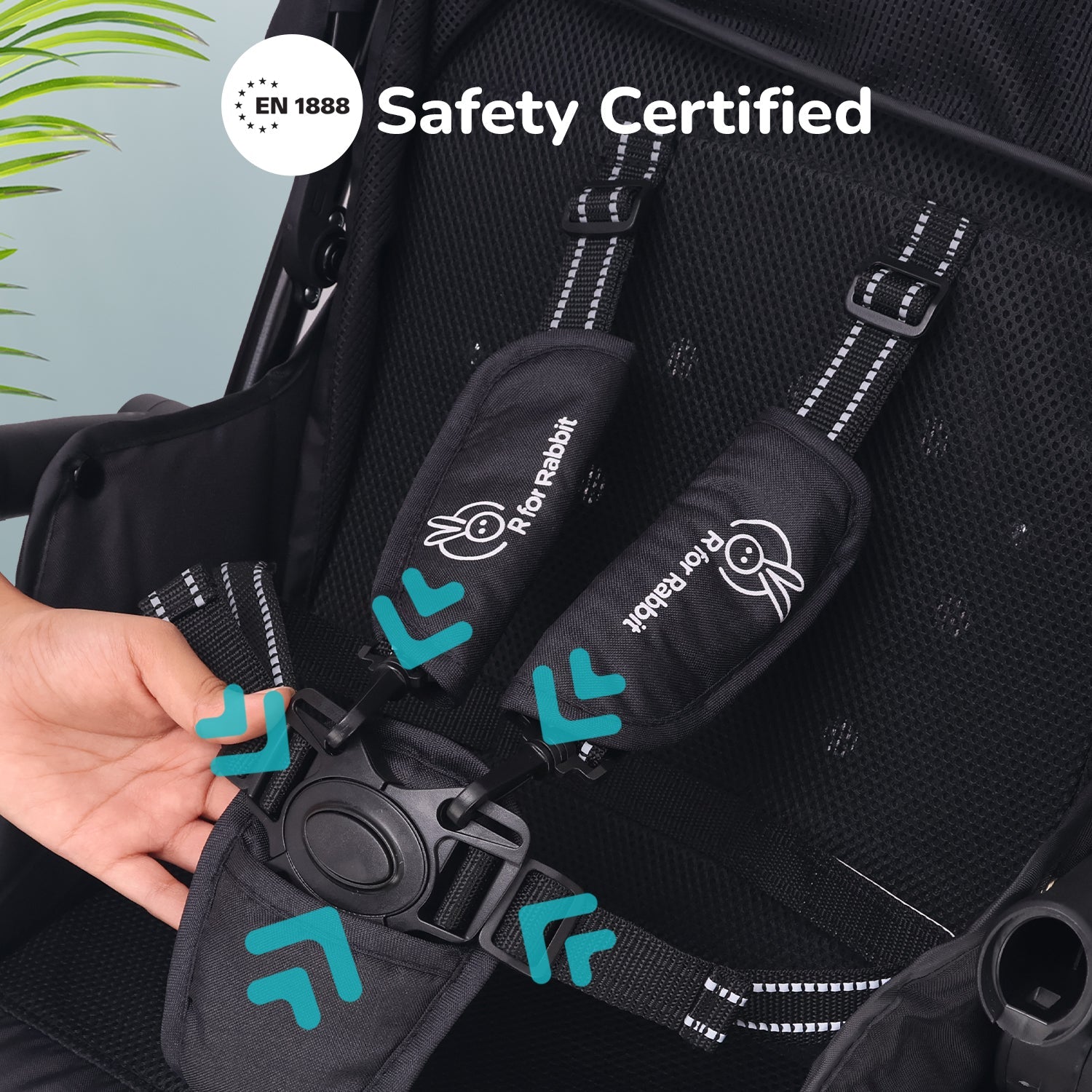 R for Rabbit Rock & Roll Baby Stroller - Black - Baby Stroller & Prams