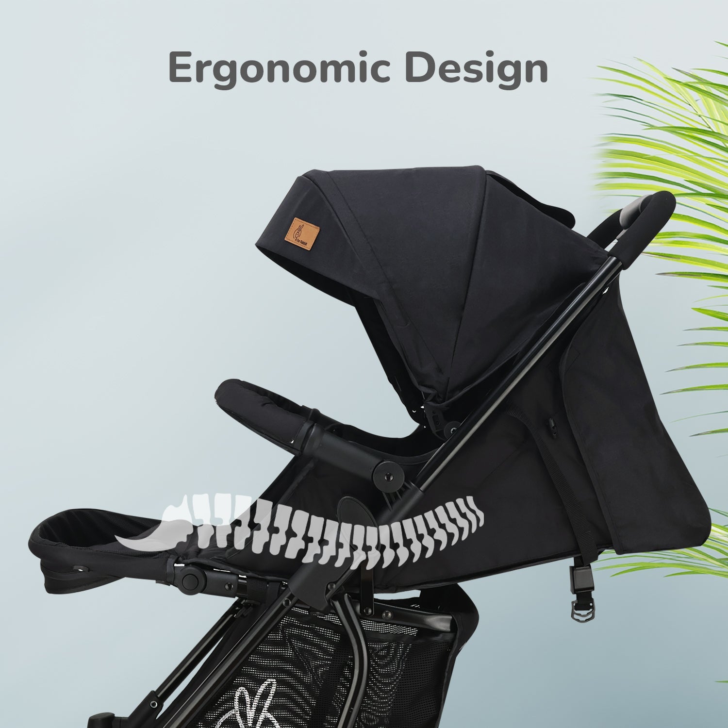 R for Rabbit Rock & Roll Baby Stroller - Black - Baby Stroller & Prams