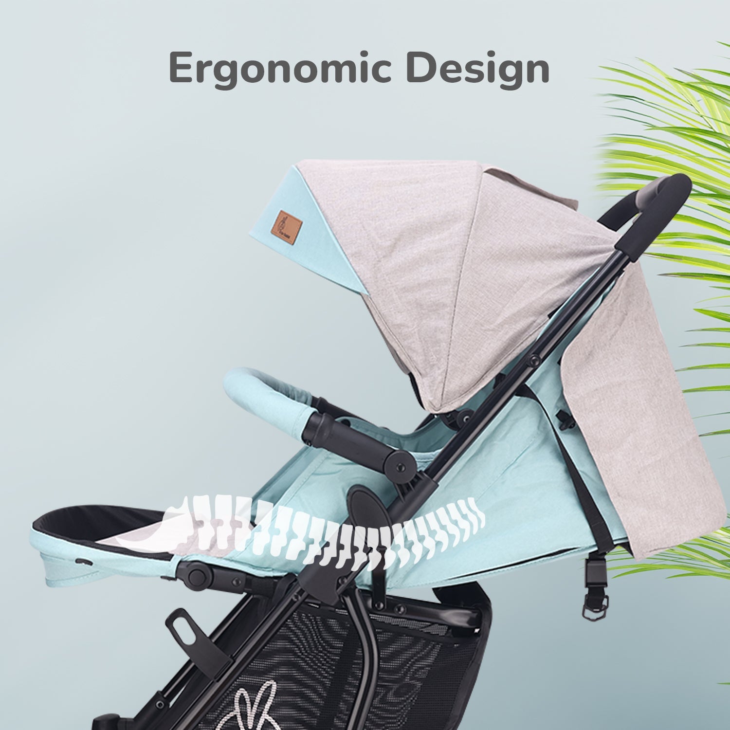 R for Rabbit Rock & Roll Baby Stroller - Sea Green - Baby Stroller & Prams