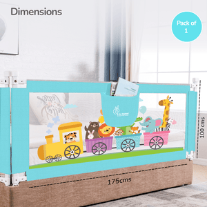 R for Rabbit Safari Bed Rail for Baby Easy Install, Anti - Fall Safeguard for Toddler Safety - Bed Rails