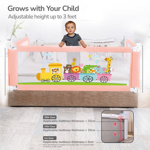 R for Rabbit Safari Bed Rail for Baby Easy Install, Anti - Fall Safeguard for Toddler Safety - Bed Rails