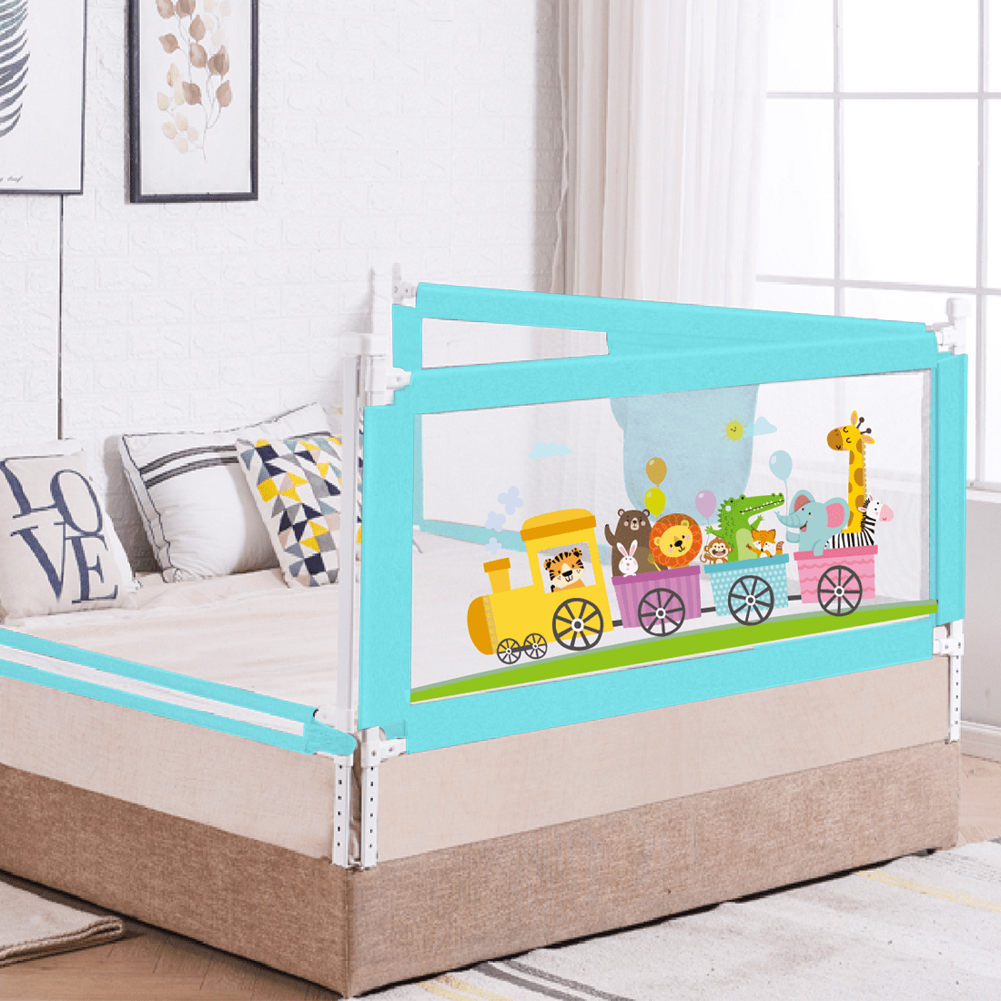 R for Rabbit Safari Bed Rail for Baby Easy Install, Anti - Fall Safeguard for Toddler Safety - Bed Rails