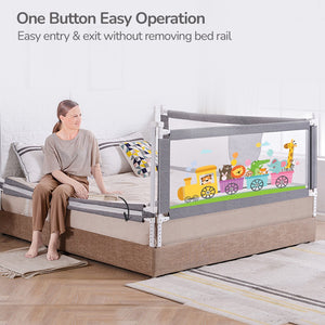 R for Rabbit Safari Bed Rail for Baby Easy Install, Anti - Fall Safeguard for Toddler Safety - Bed Rails