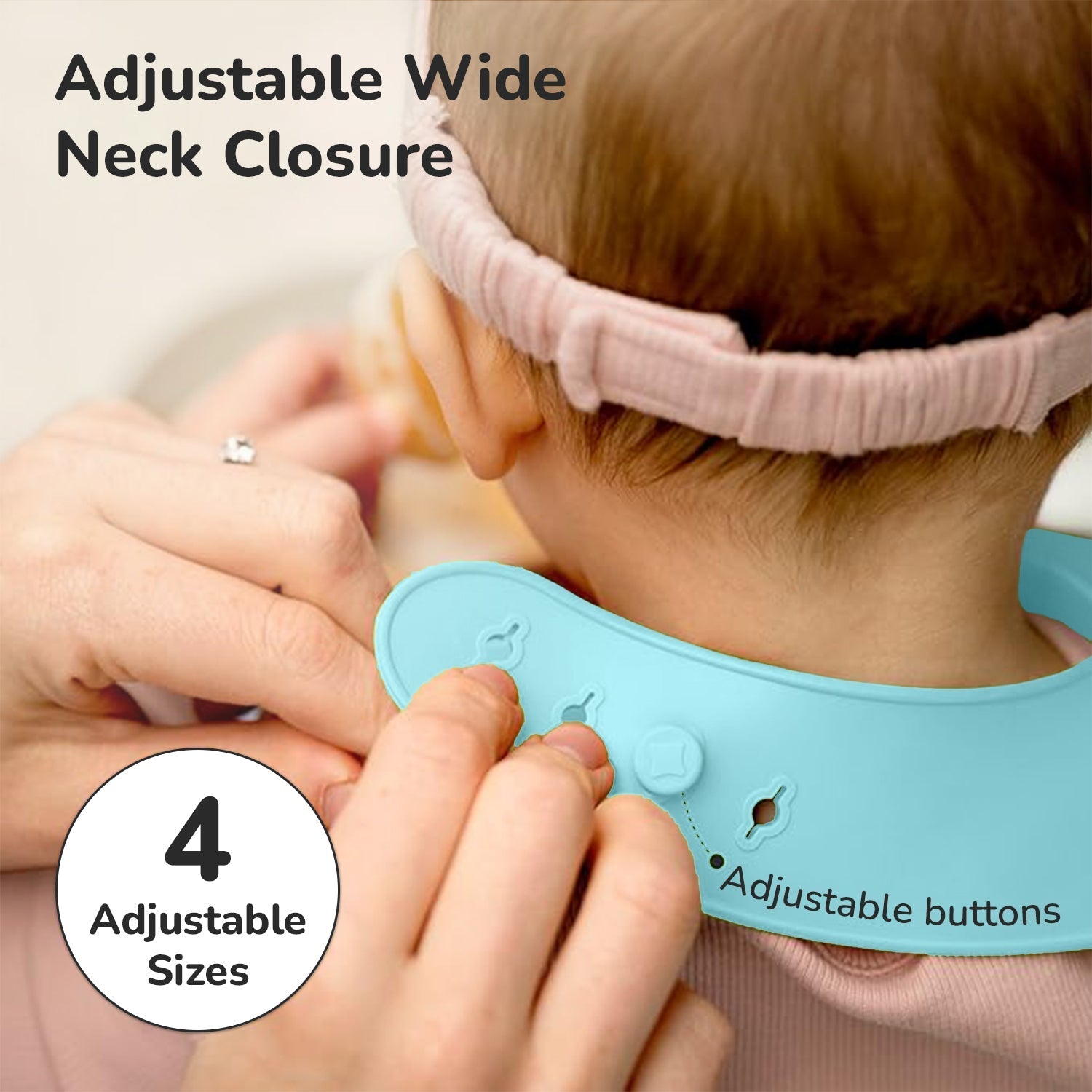 R for Rabbit Safari Silicone Bibs - Lake Blue Silicone Bib