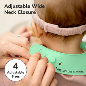R for Rabbit Safari Silicone Bibs - Sea Green Silicone Bib