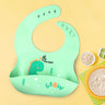 R for Rabbit Safari Silicone Bibs - Sea Green Silicone Bib