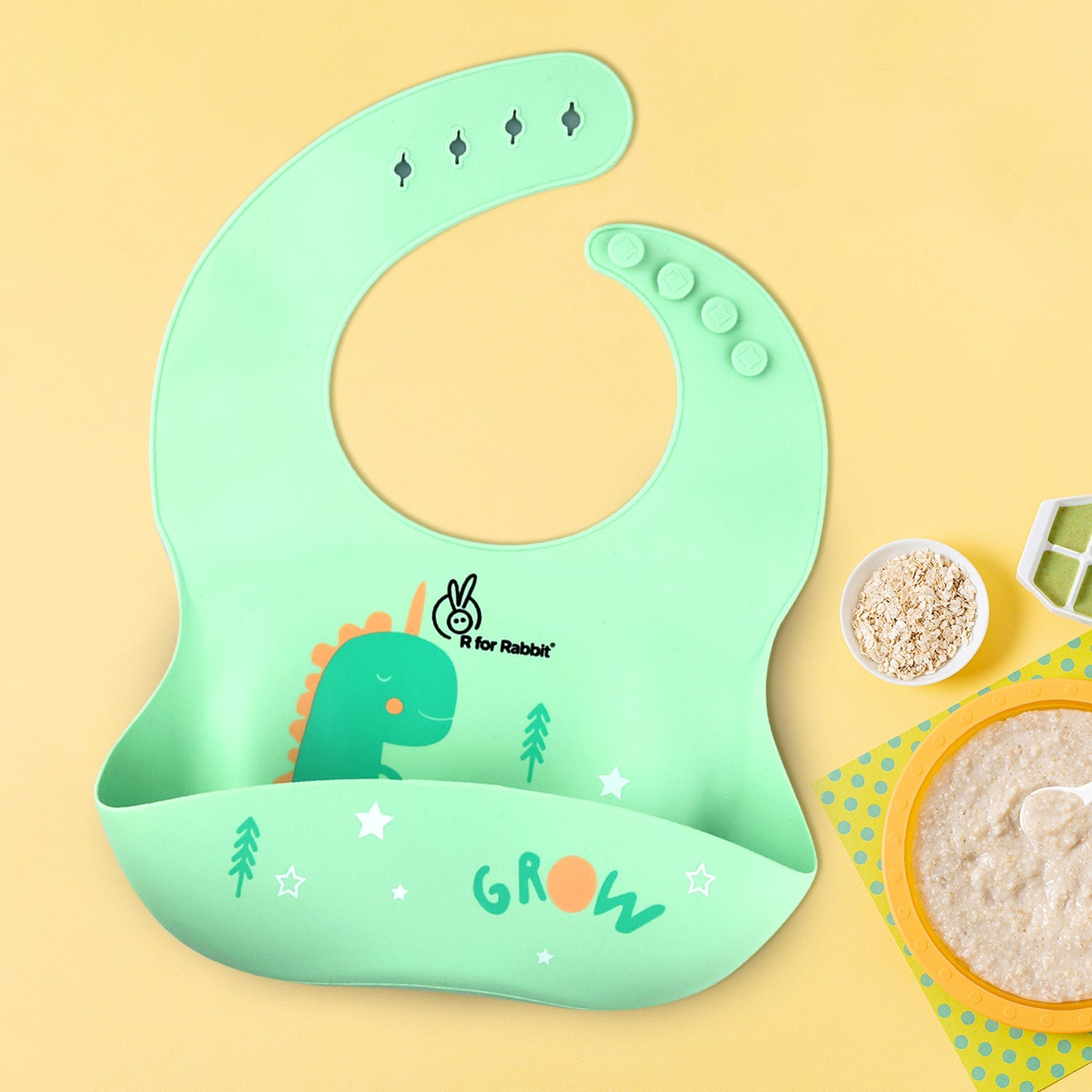 R for Rabbit Safari Silicone Bibs - SBSBSG01