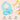 R for Rabbit Safari Silicone Bibs - Lake Blue Silicone Bib