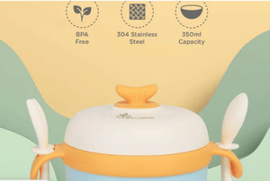 R for Rabbit Safe Feed Meal Box Set For Kids - Blue - Meal Box