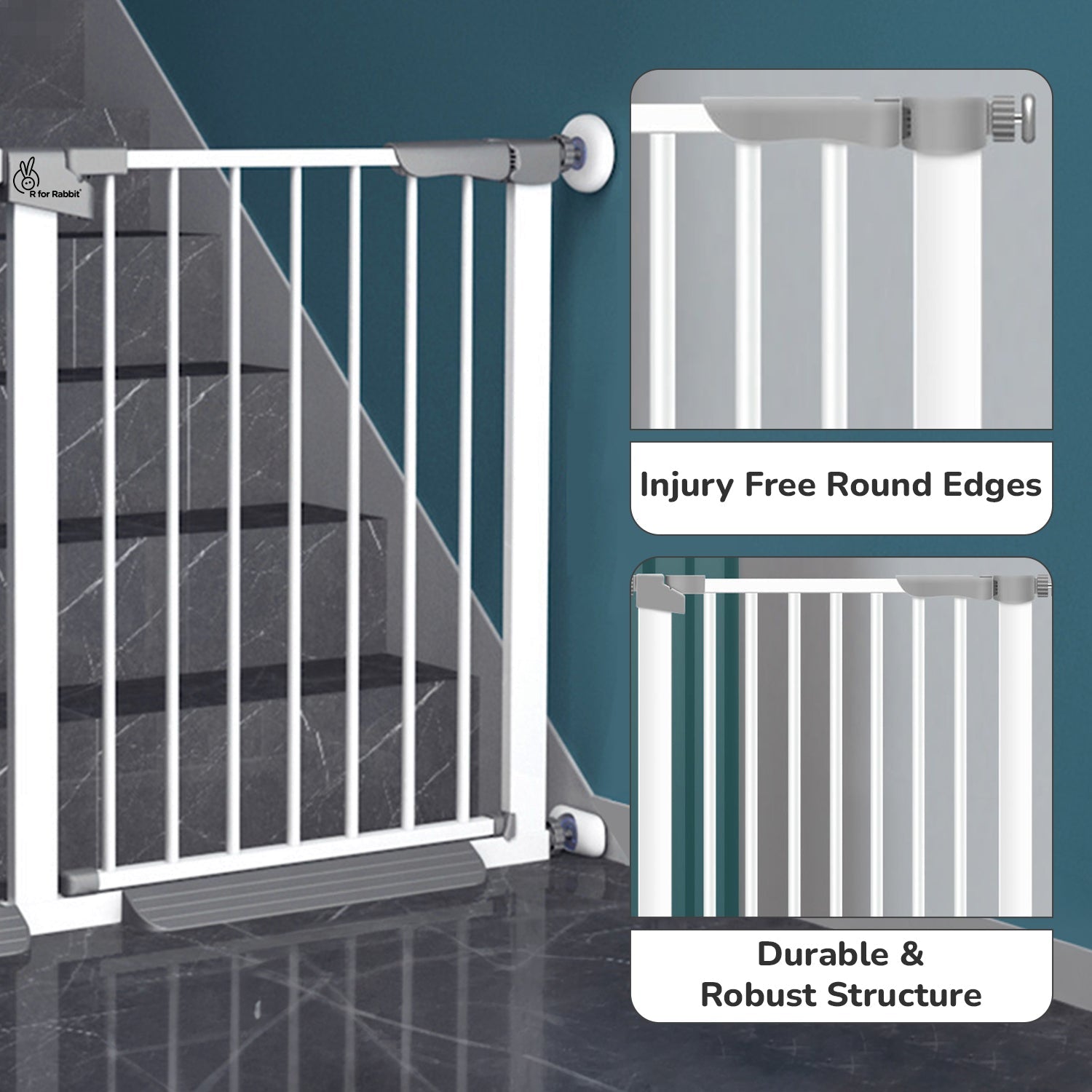 R for Rabbit Safe Guard Safety Gate White Baby Gear - Safety Gate