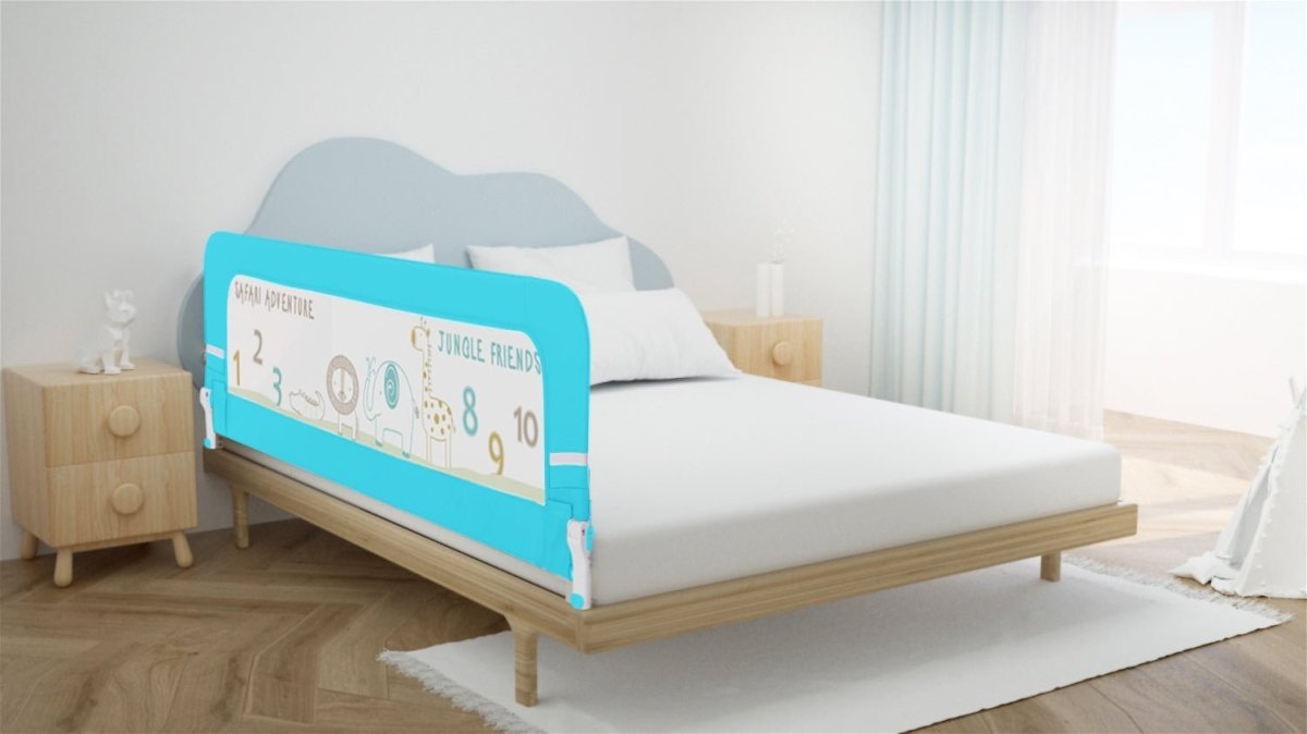 R for Rabbit Safeguard Bed Rails Single Side Of Bed- Blue - BRSGB01
