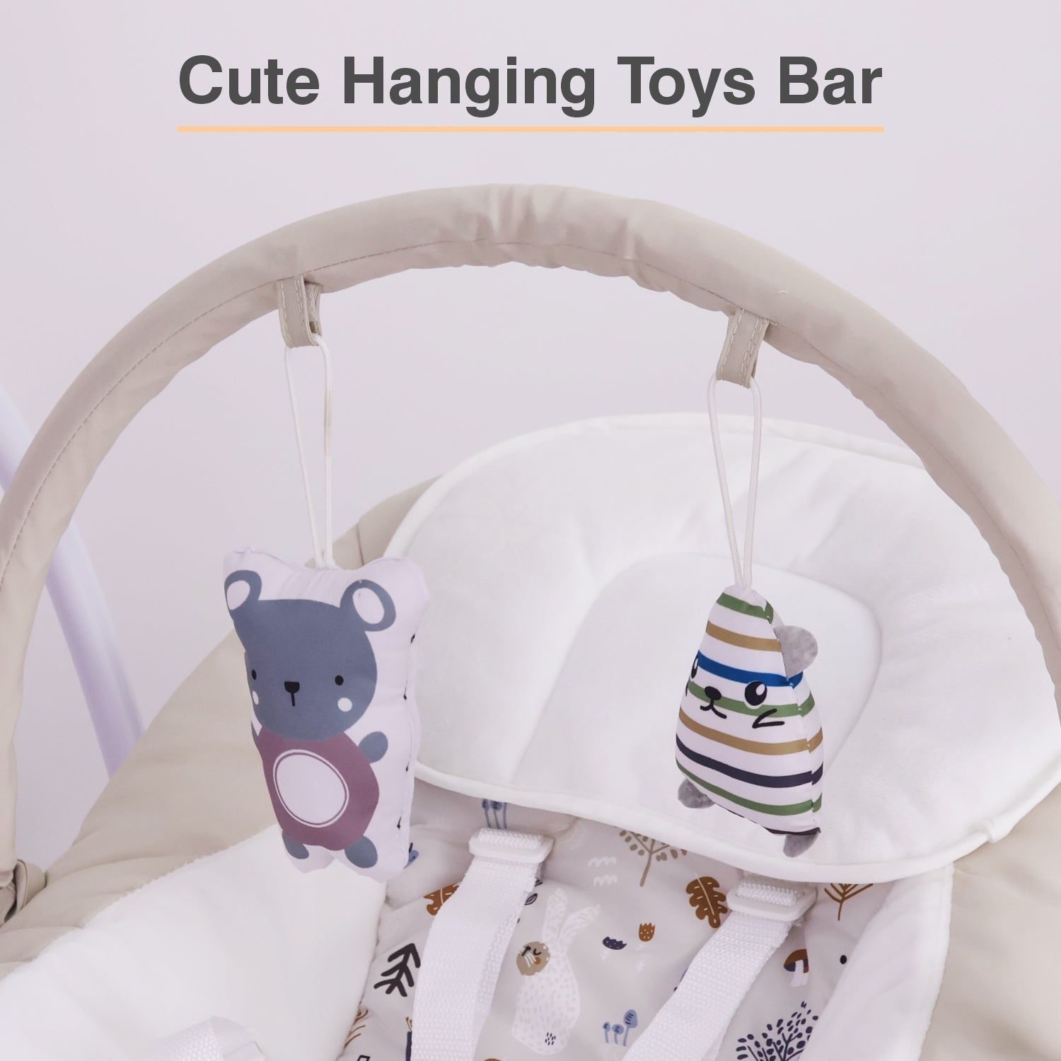 R for Rabbit Snicker Automatic Baby Swing - Beige - Swings