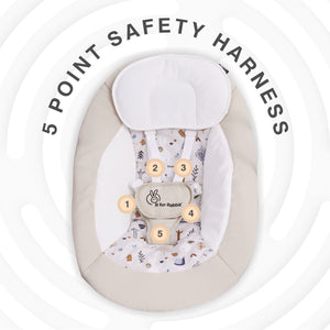 R for Rabbit Snicker Automatic Baby Swing - Beige - Swings
