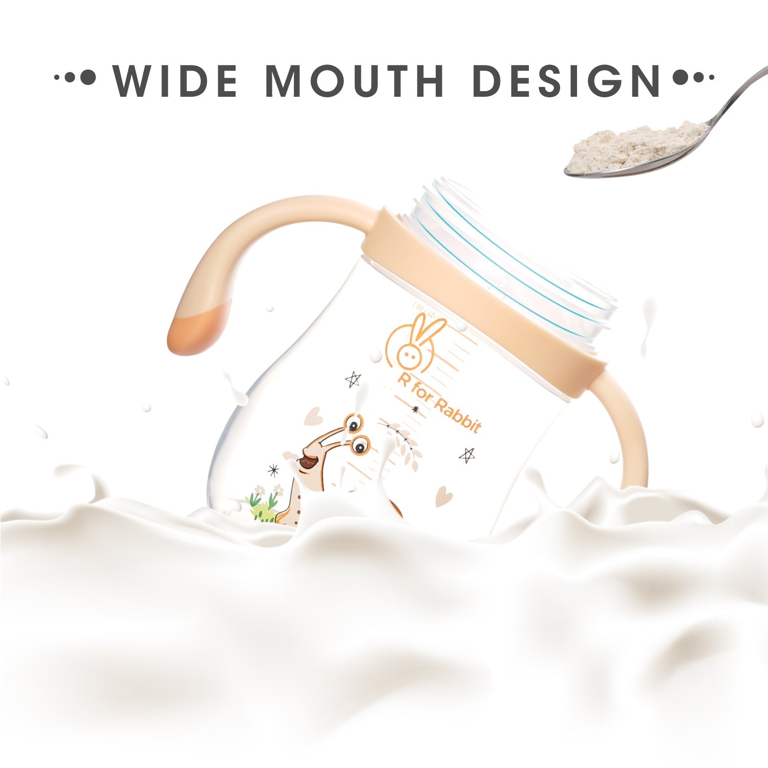 R for Rabbit Snoozy Baby Spout Sippy Cup 240ml - Yellow - Sippers