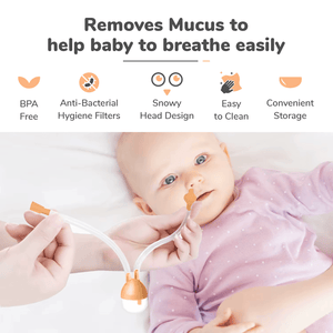 R for Rabbit Snowy Baby Nasal Cleaner Orange - Nasal Aspirator