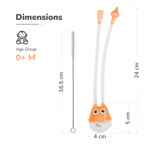 R for Rabbit Snowy Baby Nasal Cleaner Orange - Nasal Aspirator