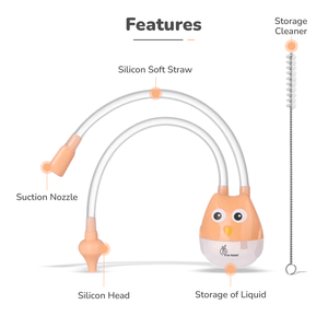 R for Rabbit Snowy Baby Nasal Cleaner Orange - Nasal Aspirator