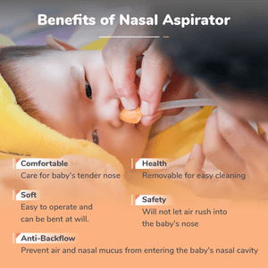 R for Rabbit Snowy Baby Nasal Cleaner Orange - Nasal Aspirator