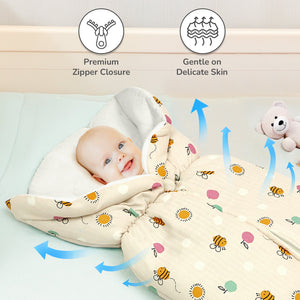 R for Rabbit Snuggy Bliss 100% Muslin Cotton Baby Bedding for Newborns (0–6 Months) - Baby Nest