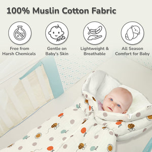 R For Rabbit Snuggy Bliss 100% Muslin Cotton Baby Bedding for Newborns (0–6 Months) - Baby Nest