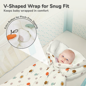 R For Rabbit Snuggy Bliss 100% Muslin Cotton Baby Bedding for Newborns (0–6 Months) - Baby Nest