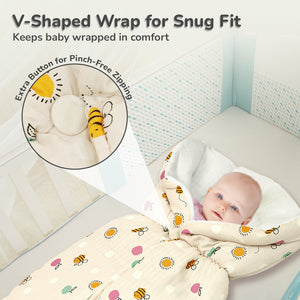 R for Rabbit Snuggy Bliss 100% Muslin Cotton Baby Bedding for Newborns (0–6 Months) - Baby Nest