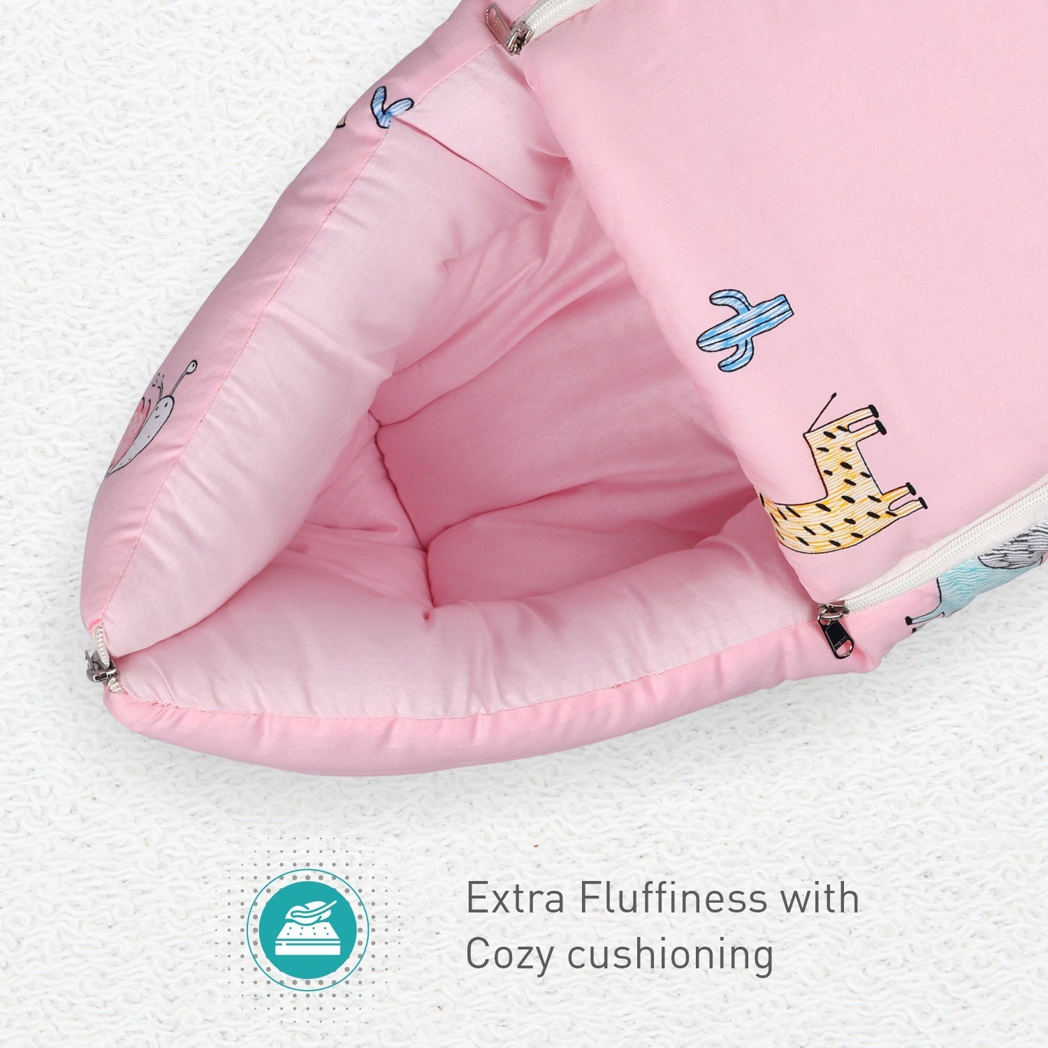 R for Rabbit Snuggy - Blush Pink - Baby Nest