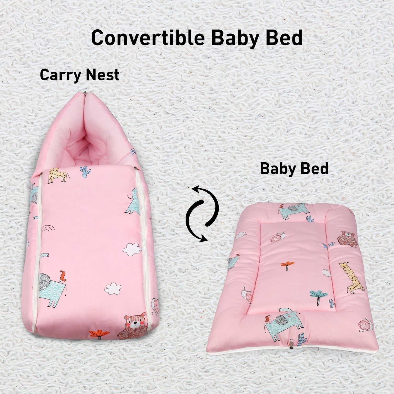 R for Rabbit Snuggy - Blush Pink - Baby Nest
