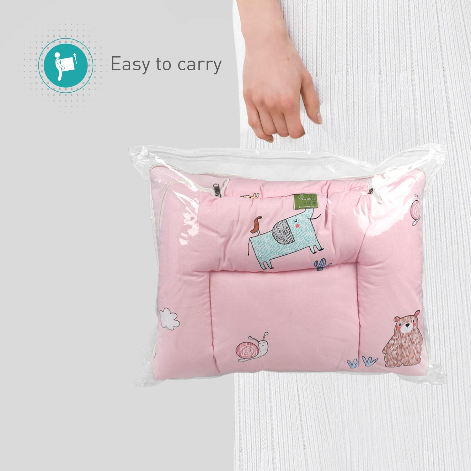 R for Rabbit Snuggy - Blush Pink - Baby Nest
