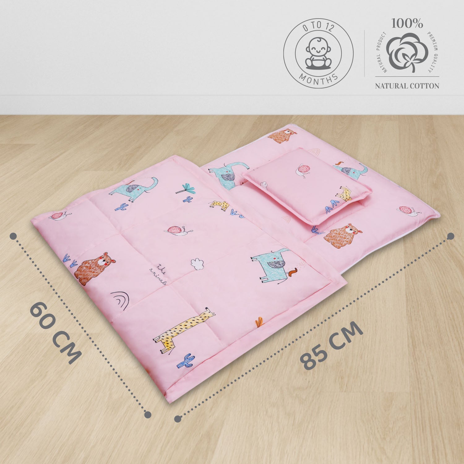 R for Rabbit Snuggy Cozy - Blush Pink - Baby Bedding Set