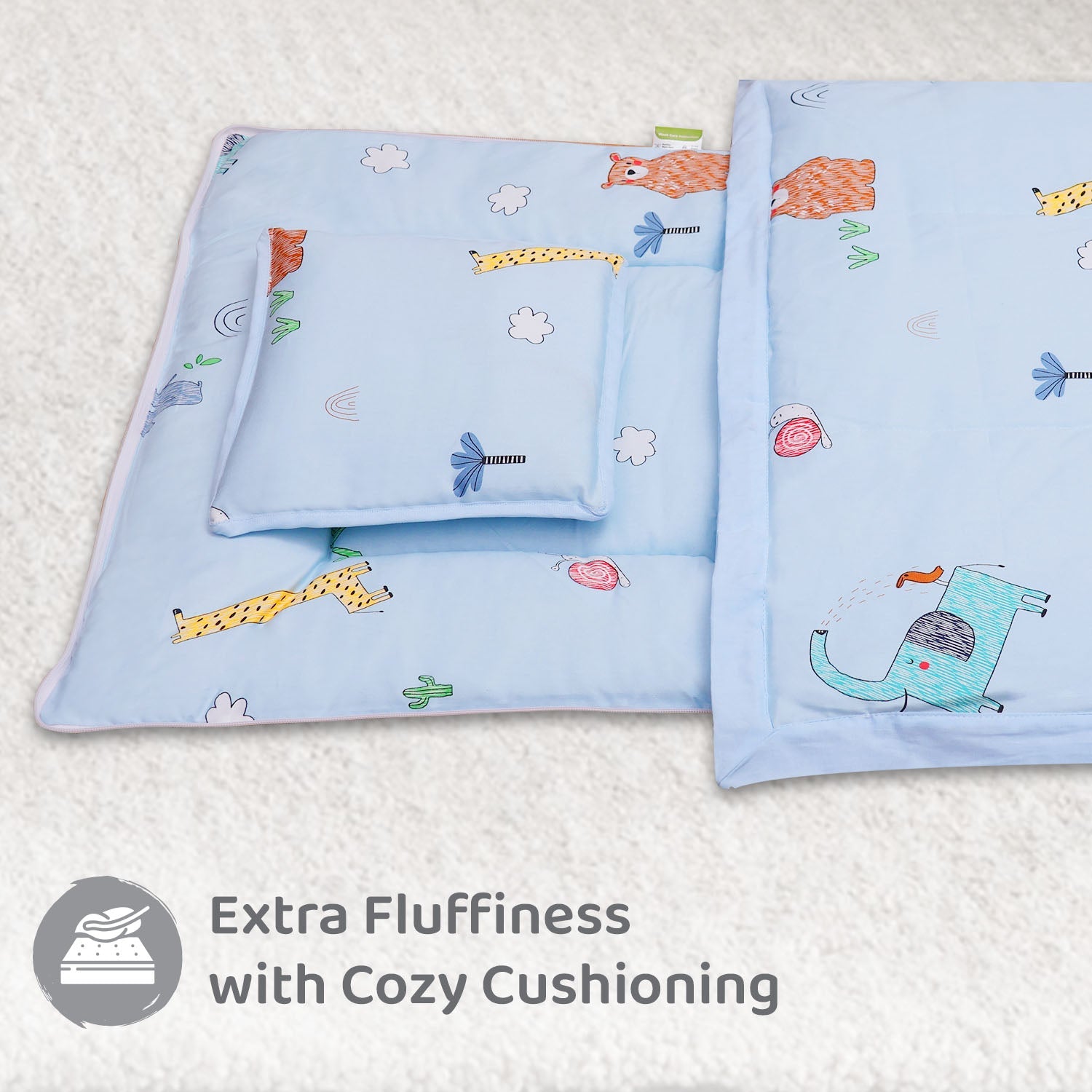 R for Rabbit Snuggy Cozy - Sky Blue - Baby Bedding Set