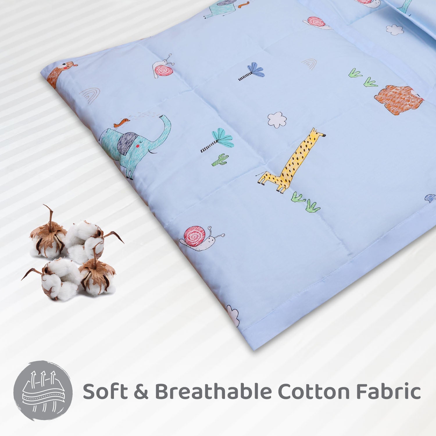 R for Rabbit Snuggy Cozy - Sky Blue - Baby Bedding Set