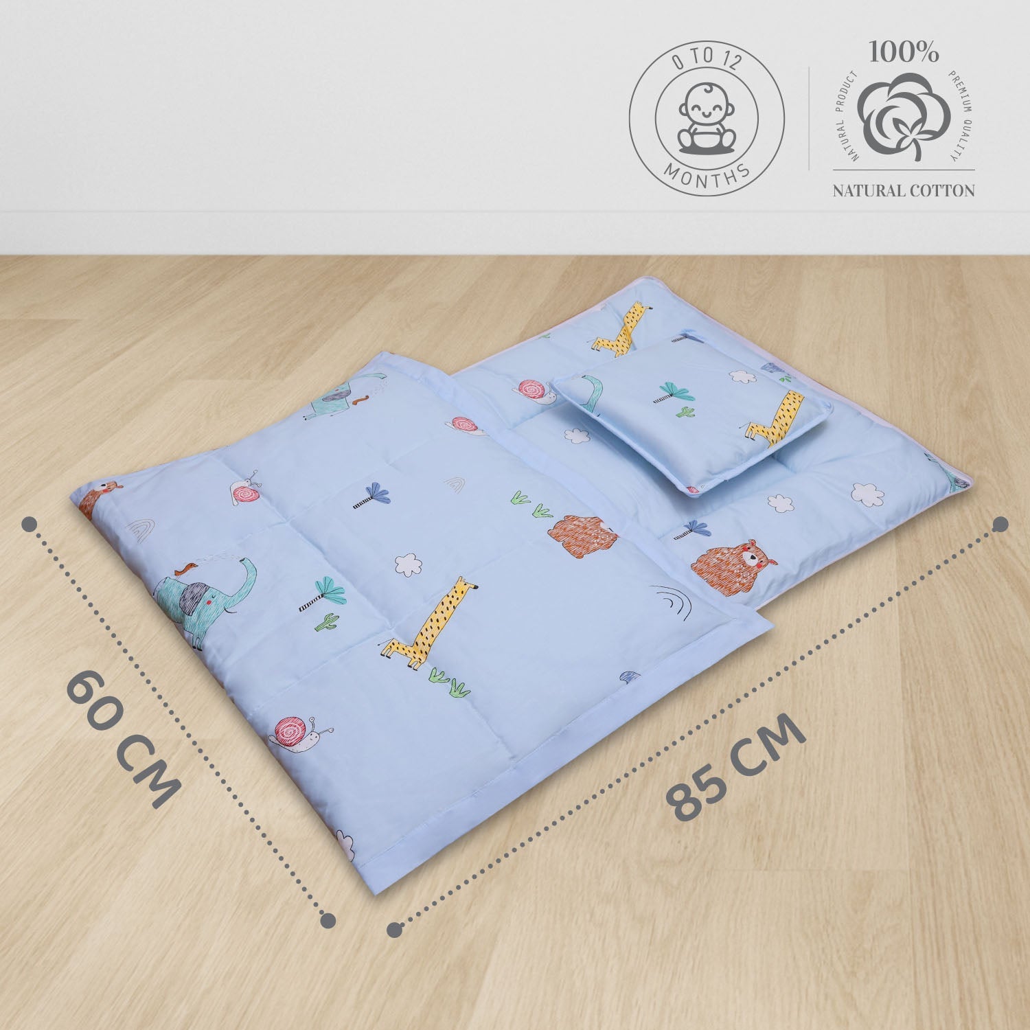 R for Rabbit Snuggy Cozy - Sky Blue - Baby Bedding Set