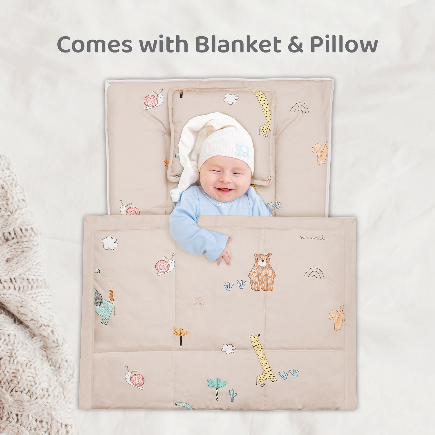 R for Rabbit Snuggy Cozy - Tan Brown - Baby Bedding Set