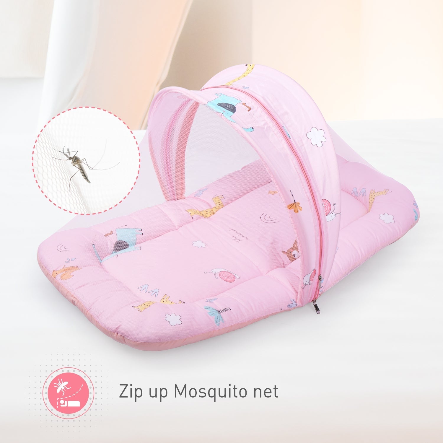 R for Rabbit Snuggy Safari - Pink - BDSSPK1