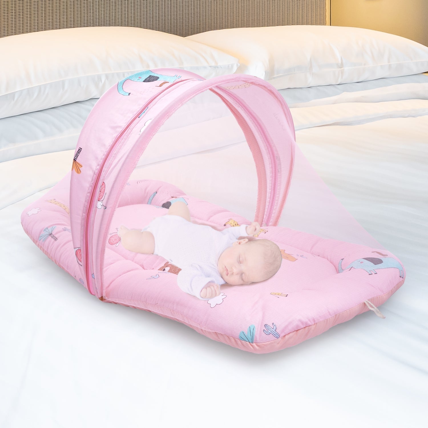 R for Rabbit Snuggy Safari - Pink - BDSSPK1